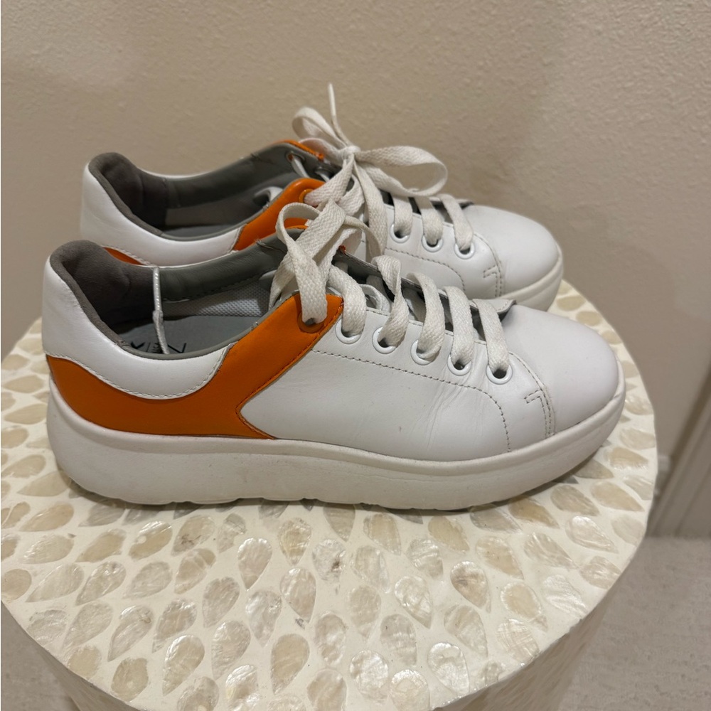 Geox Spherical Orange and white Sneakers